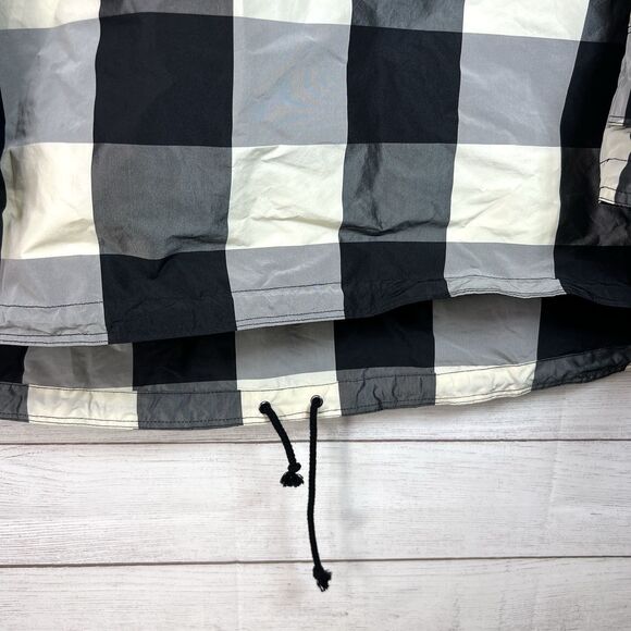 Christian Dior Anorak Hoodie Black White Plaid Print Oversized Jacket Size M - Picture 6 of 16